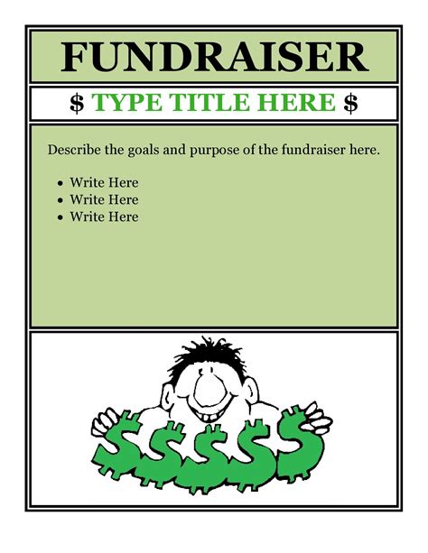 fundraiser template free microsoft.